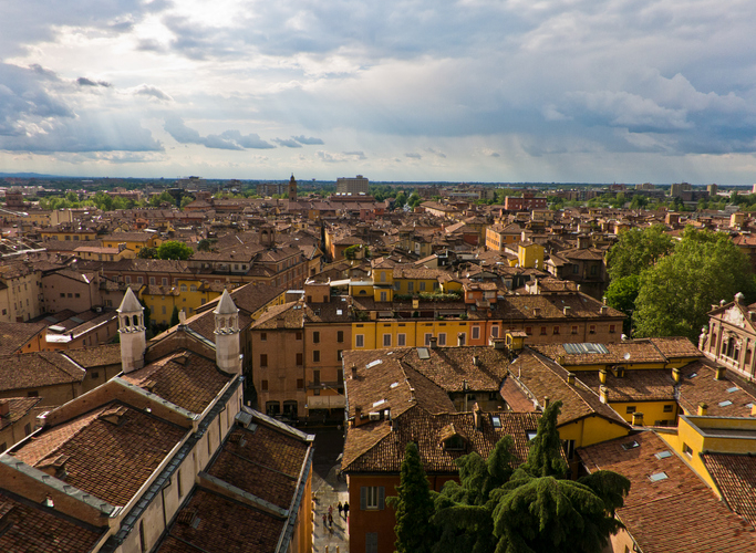 Il centro storico e la ztl di Modena